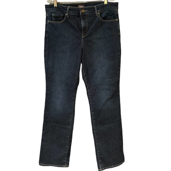 NYDJ Denim - NYDJ Women’s Marilyn Straight Jean Lift Tuck Technology Cooper Blue Size 14